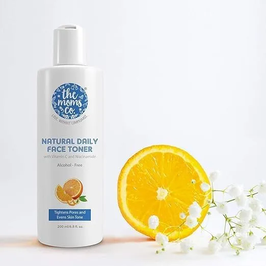 Natural Daily Vitamin C Face Toner l Enriched with Niacinamide, Green Tea & Aloe Vera | Alcohol-Free Formula | Tightens Pores, Evens Skin Tone, Hydrates Skin, Maintains PH Balance (200ml)