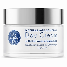 Natural Age Control Day Face Cream for Women & Men With Bakuchiol Natural Retinol Reduces Fine Lines & Wrinkles & Gives Sun Protection| Anti-Ageing Cream, 50g