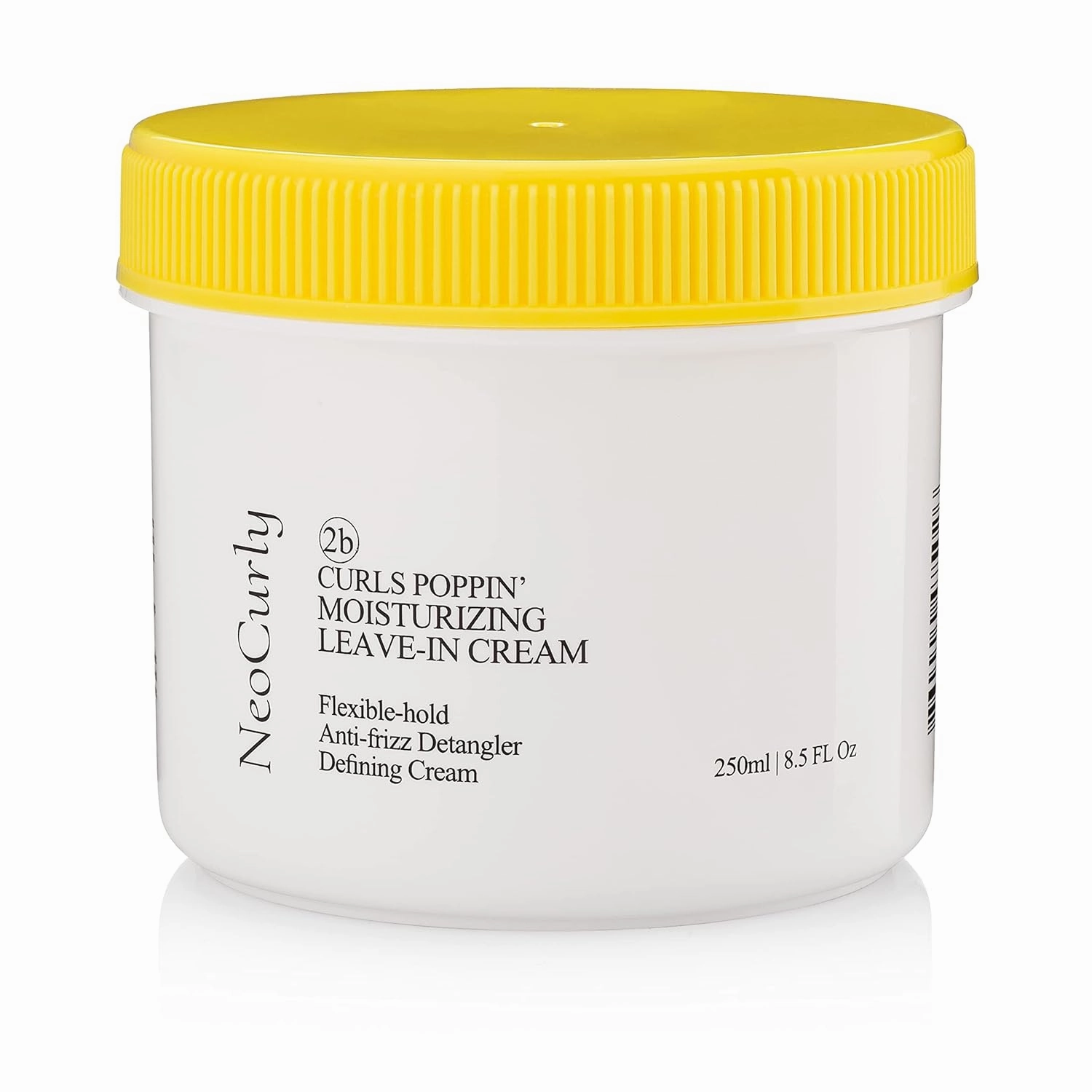 Natural Leave In Conditioner for Curly Hair, Smoothing Hydrating Curl Defining Frizz Control Flexible Hold Conditioning Cream Moisturizer Detangler Lotion with Argan, Avocado & Jojoba 8.5