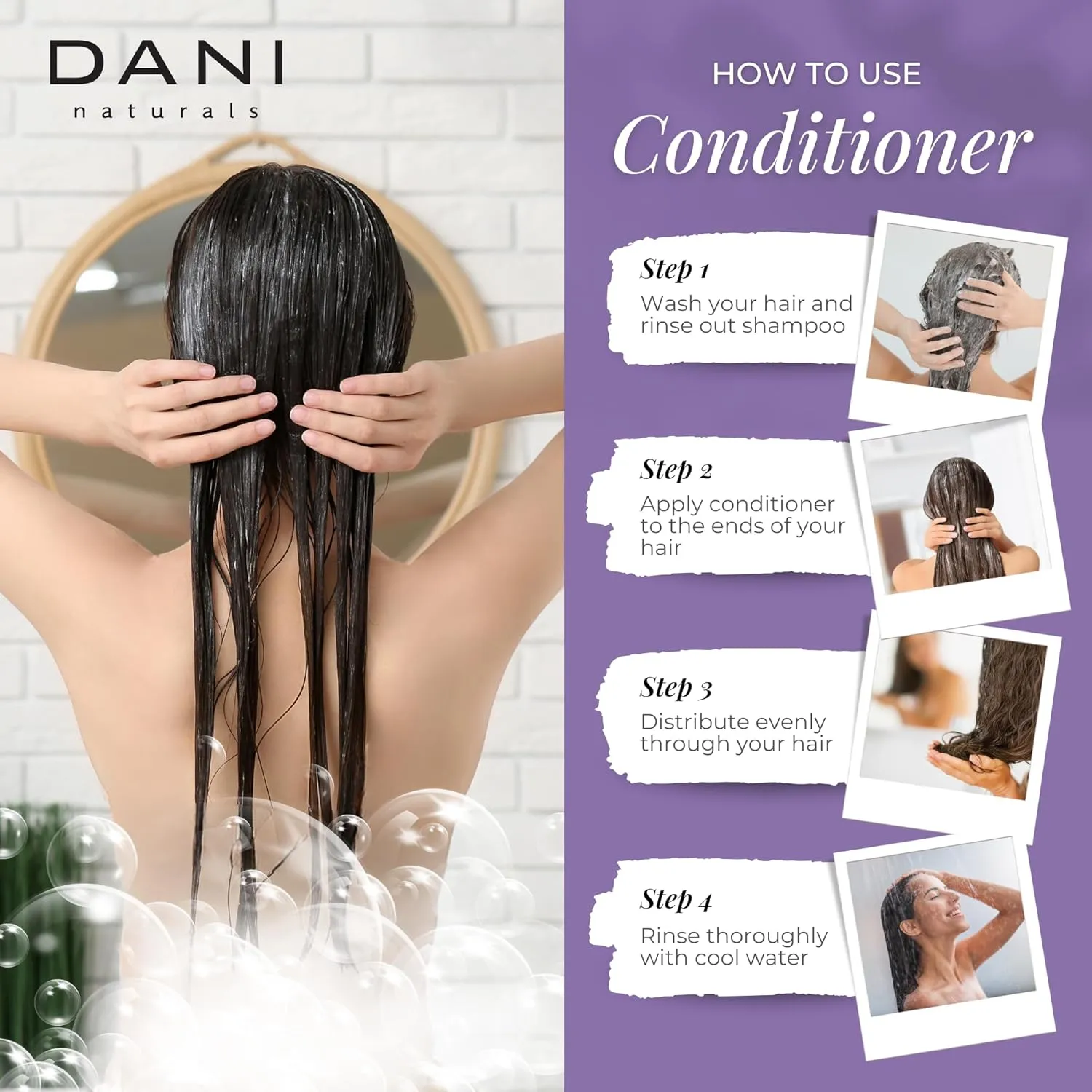 Naturals Conditioner – Lemongrass Lavender, Hydrating & Repairing, Soothes Scalp Redness & Dryness, Reduces Dandruff, Color-Safe & Vegan, 12 oz