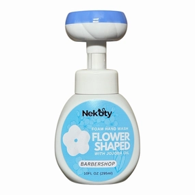Nekoty Flower Stamp Foaming Hand Soap | Long Lasting Scent | Gentle and Moisturizing (Barbershop)
