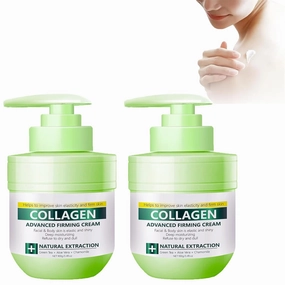 New Upgrade Luxurious Collagen Firming Cream, Deep Moisturizing, Intense Skin Firming, Lifts, Firms, & Tightens, Advanced Firming Cream, for All Areas of The Body, for All Skin Types (2PCS)