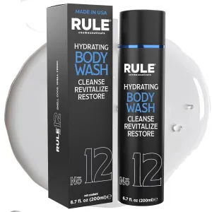 No. 12 Body Wash, Shower Gel for Men, Men’s Body Wash with Shea Butter, Aloe Vera and Coconut Oil for Skin, Cleanse, Revitalize & Restore, 200 mL