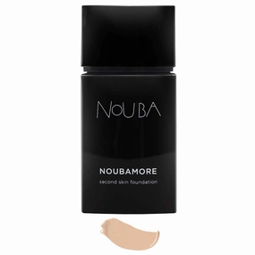 Noubamore Second Skin Foundation by Nouba - Long Lasting Coverage With Jojoba Extract Luminous Makeup Light Texture - Nude Skin Effect - Smoothes & Nourishes, Blends Perfectly (Color 83)