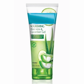 Nourishing Aloe Vera & Cucumber Gel| Protects from Acne, Cuts & Rashes|Refreshing & Soothing Care|Paraben free|For Oily, Dry, Normal, Combination & Sensitive Skin - 150 g