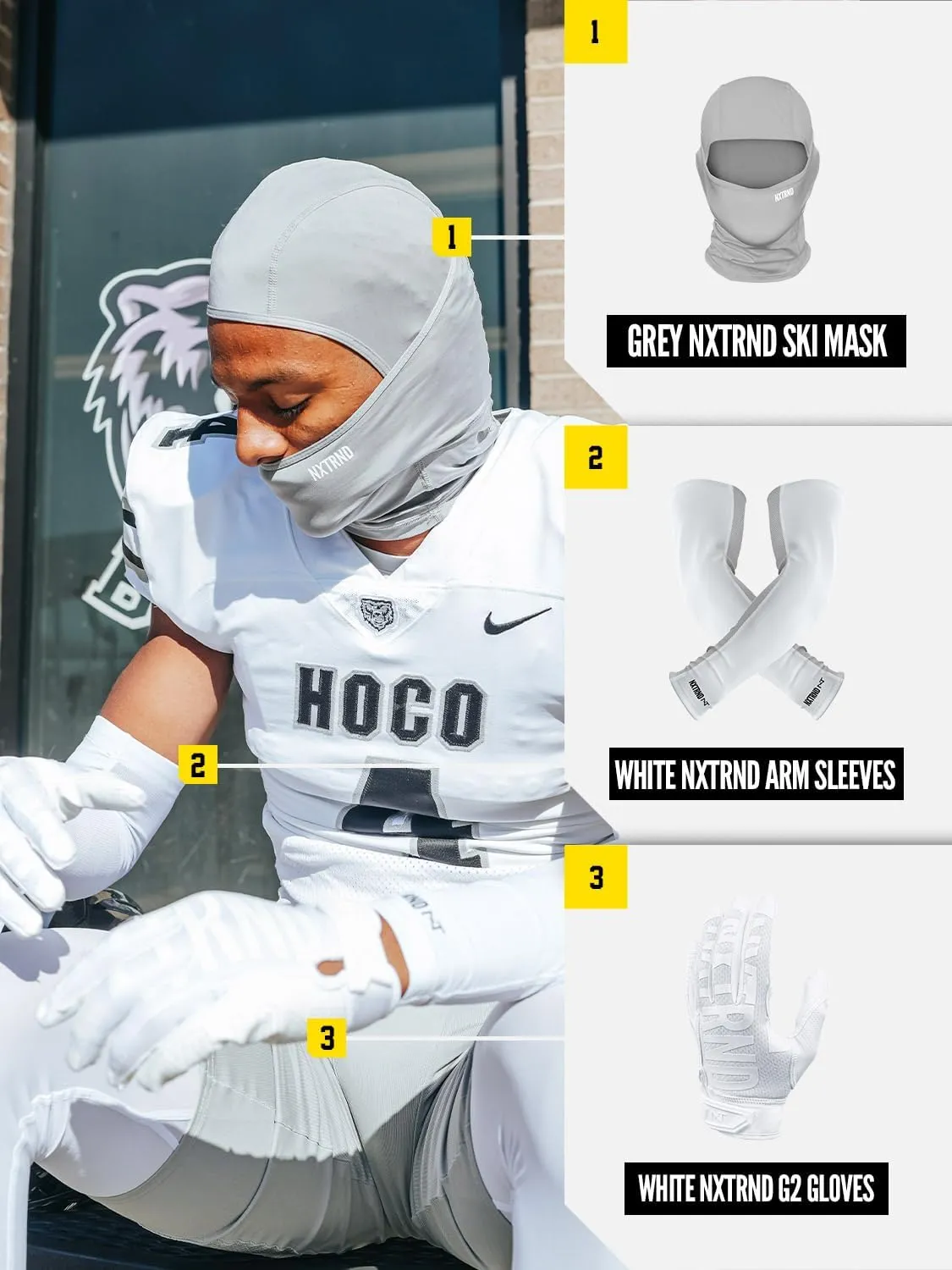 Nxtrnd Football Ski Mask, Shiesty Mask, Cooling Sports Balaclava