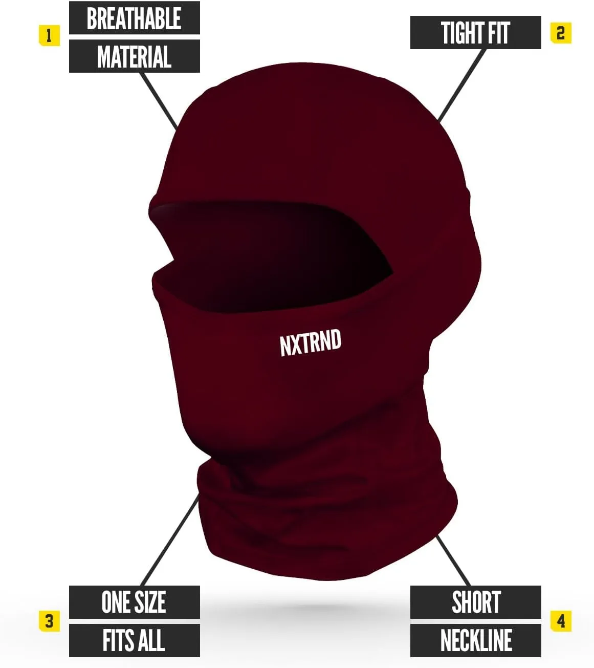 Nxtrnd Football Ski Mask, Shiesty Mask, Cooling Sports Balaclava