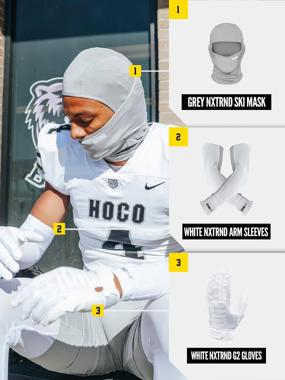 Nxtrnd Football Ski Mask, Shiesty Mask, Cooling Sports Balaclava