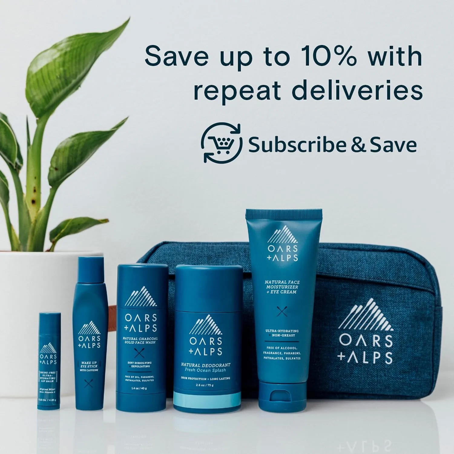 Oars   Alps Superfoliant Exfoliating Men's Bar Soap, Dermatologist Tested and Made with Clean Ingredients, Travel Size, 3 Pack, 6 Oz Each
