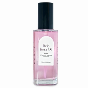 Obsidian Belo Rosa Hair Oil – 3.38 fl. oz. | Lightweight Botanical Blend for Smooth, Shiny Hair | Rose Scent