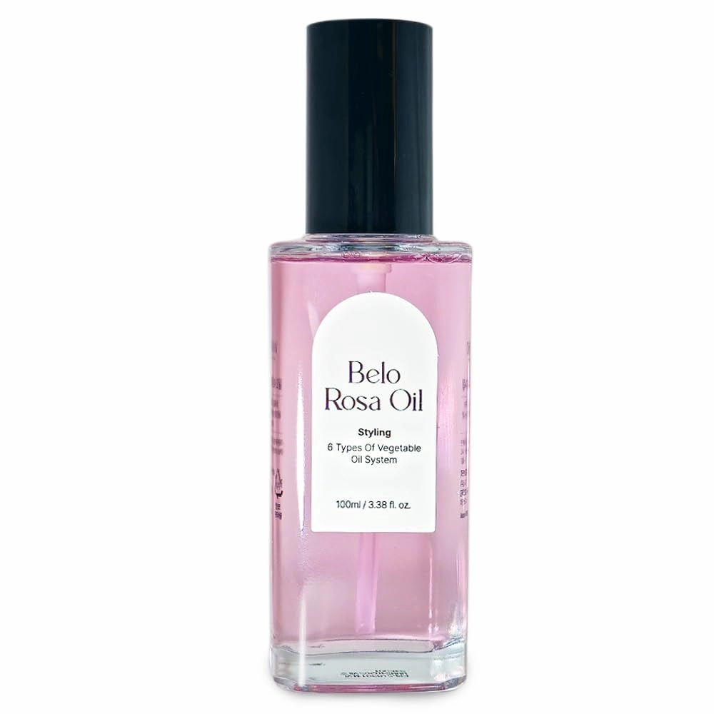 Obsidian Belo Rosa Hair Oil – 3.38 fl. oz. | Lightweight Botanical Blend for Smooth, Shiny Hair | Rose Scent