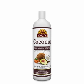 OKAY Coconut Deep Moisturizing Conditioner Helps Replenish Moisture And Elasticity For Healthy Strong Hair Sulfate,Silicone,Paraben Free For All Hair Types and Textures Made in USA 33oz