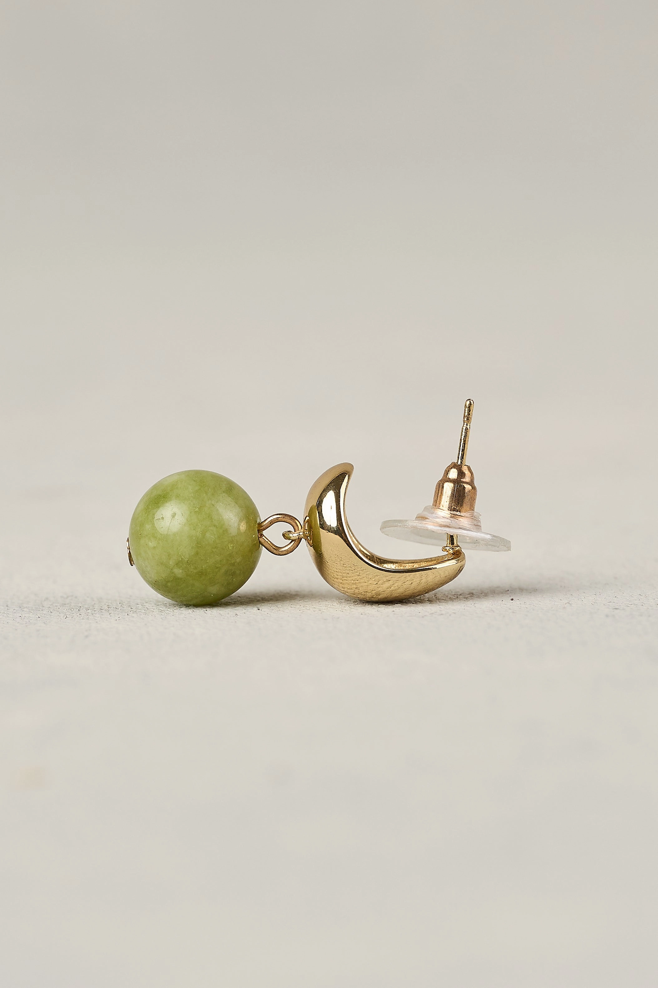 Olivine Stone Earrings - Pear