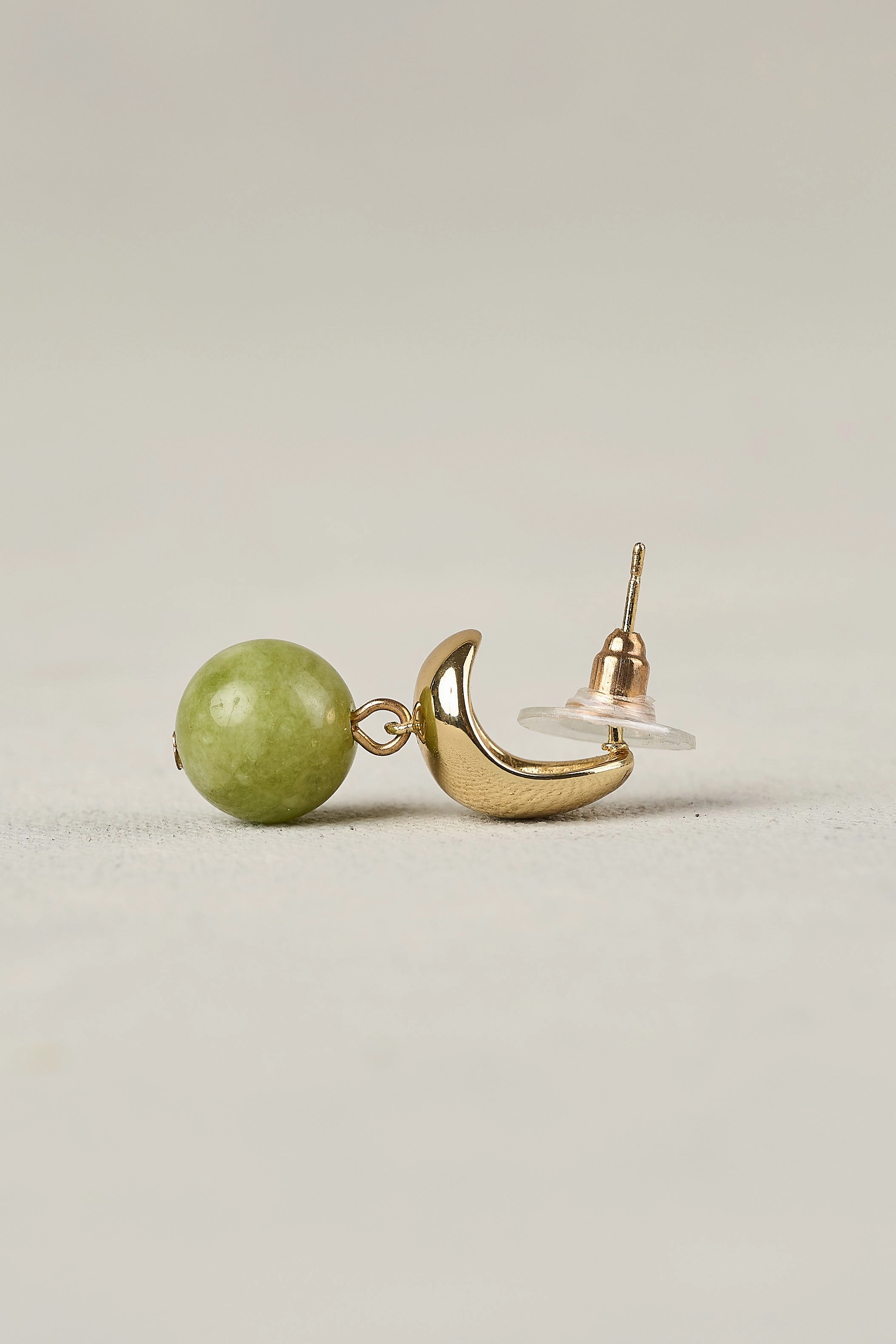 Olivine Stone Earrings - Pear