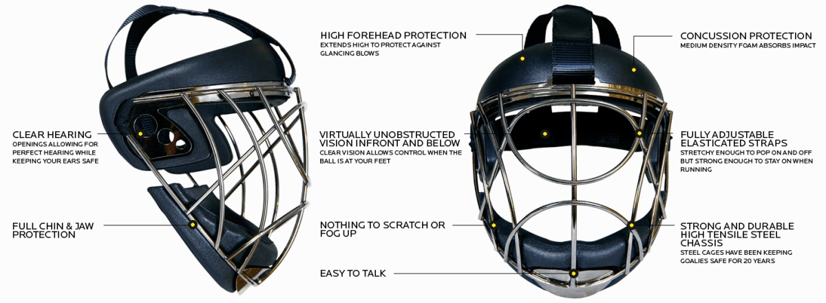 OOP face-off steel mask (Senior Sizes)