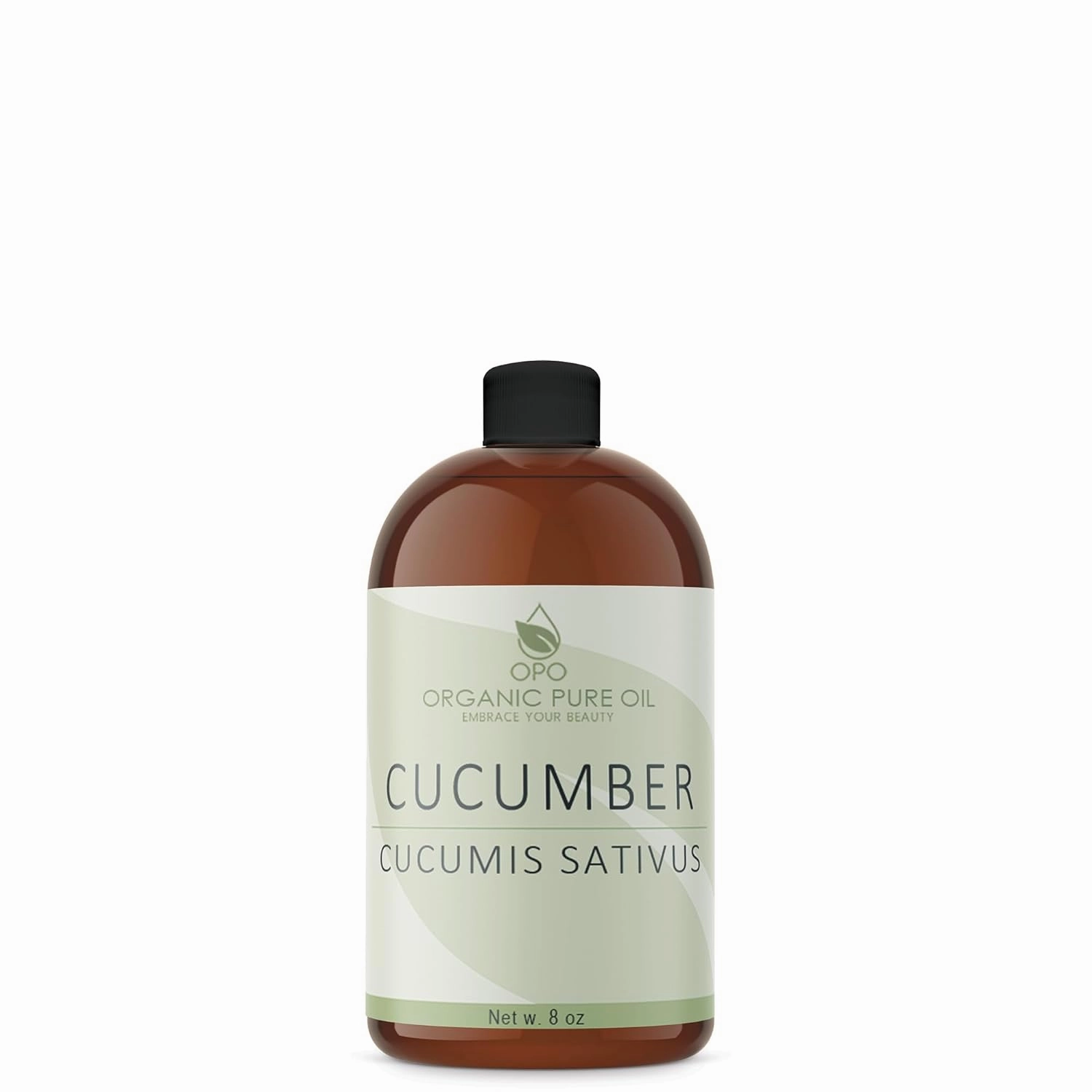 OPO Cucumber Seed Oil - 8 oz - Pure, Unrefined, Cold Pressed, Non-GMO, Hexane-Free, Vegan Carrier Oil for Skin, Hair, Nails, Body, Face & More - Hydrating, Nourishing, Skin Rejuvenating