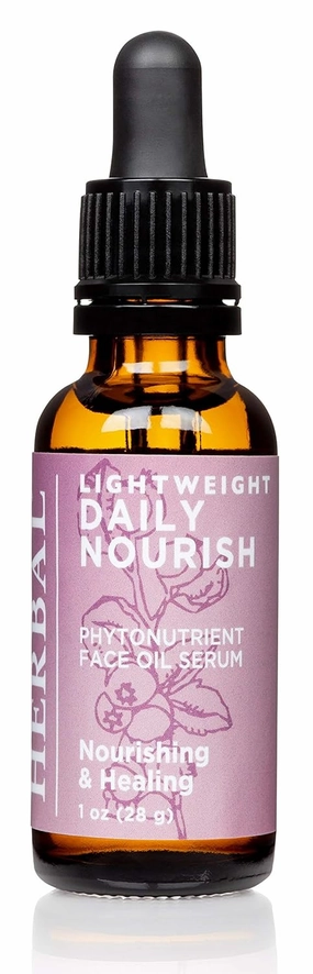 Ora's Amazing Herbal Lightweight Daily Nourish, Organic Calendula, Thyme, Plantain, Rosehip, Meadowfoam. Unscented Face Oil, Plant Based Fragrance Free Face Oil Serum, 1 oz