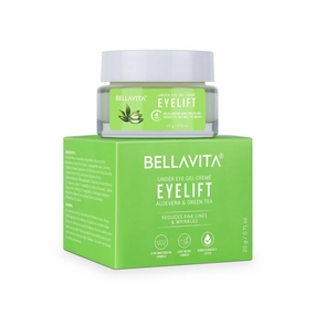 Organi-c EyeLift Hydrating Natural Under Eye Gel for Dark Circles, Puffy Eyes, Wrinkles & Removal of Fine Lines for Women & Men, 20 gm