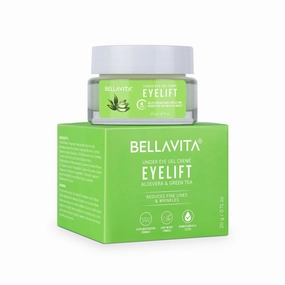 Organic EyeLift Hydrating Natural Under Eye Gel for Dark Circles, Puffy Eyes, Wrinkles & Removal of Fine Lines for Women & Men, 20 gm