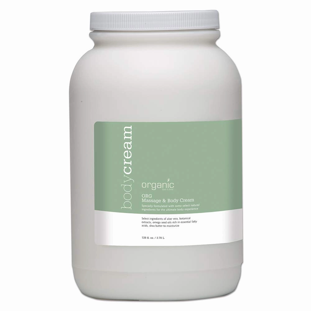 Organic Massage and Body Cream Now Known As ORG Massage and Body Cream -64 oz New Label Same Product