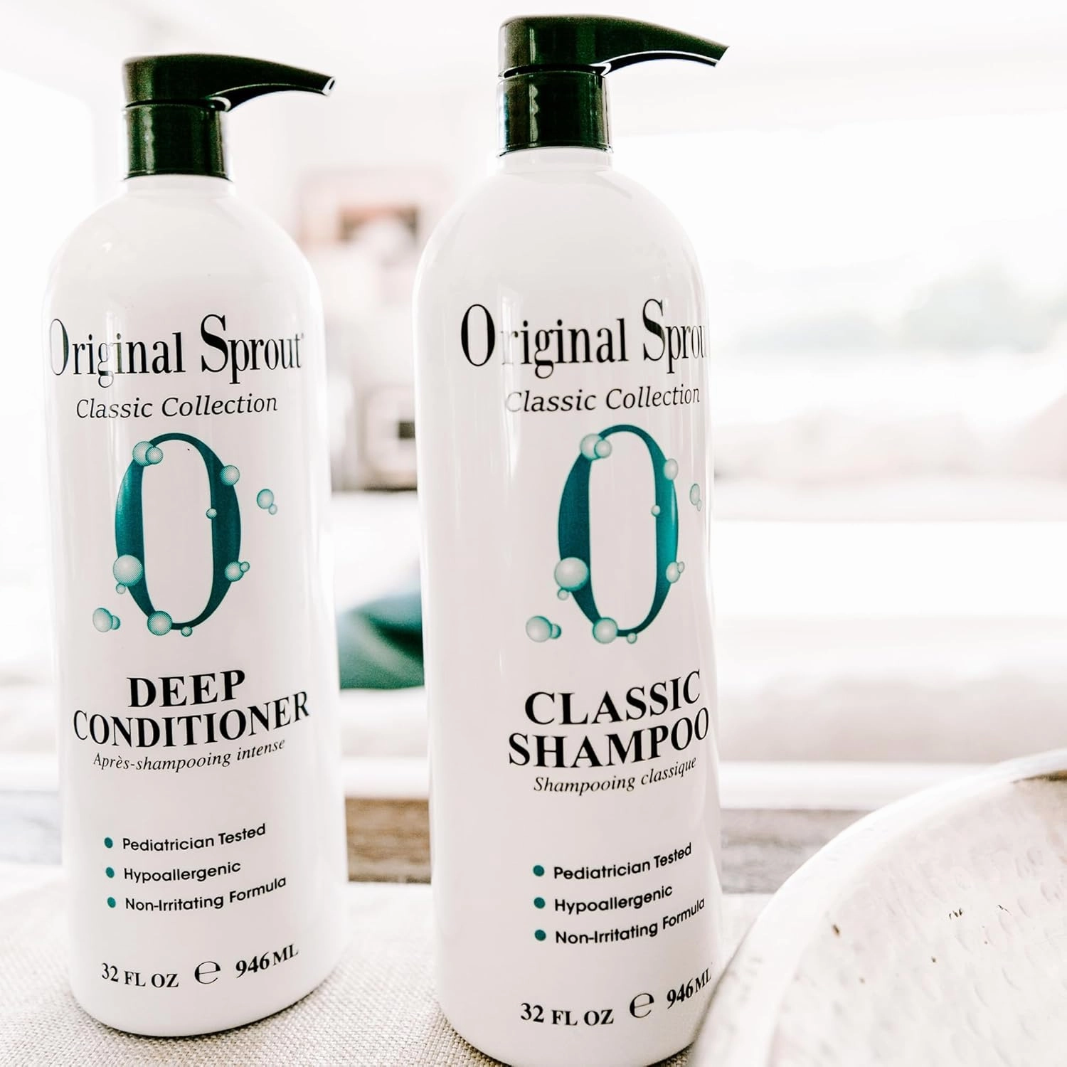 Original Sprout Classic Shampoo for All Hair Types, Sulfate Free and Vegan Shampoo, 32 oz. Bottle