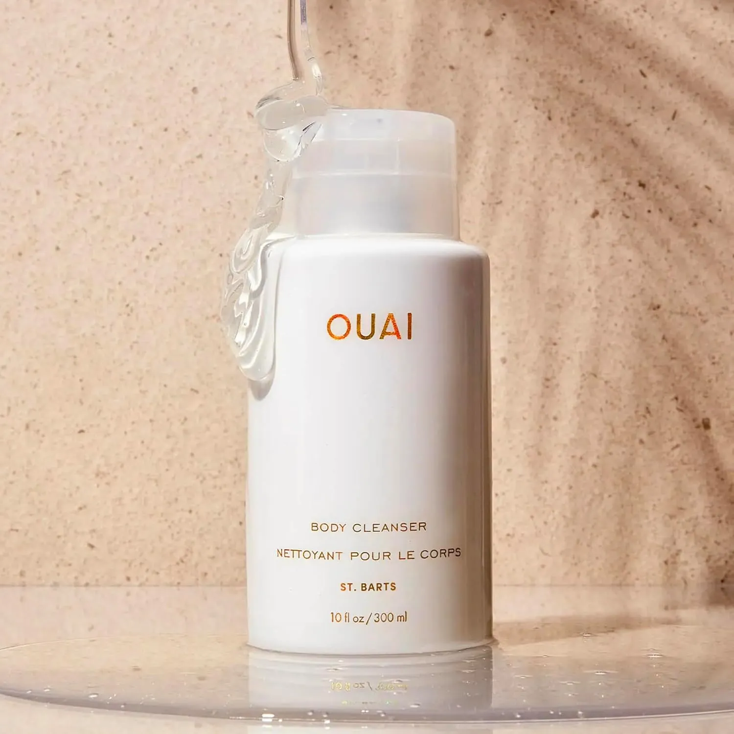 OUAI Body Cleanser, St. Barts - Foaming Body Wash with Jojoba Oil and Rosehip Oil to Hydrate, Nurture, Balance and Soften Skin - Paraben, Phthalate and Sulfate Free Skin Care Products (10 Fl Oz)