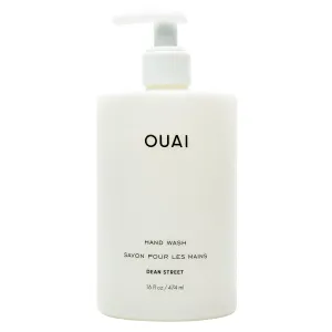 OUAI Hand Wash, Dean Street - Liquid Hand Soap with Jojoba, Avocado, & Rose Hip Oil for Replenished Skin - Gentle Exfoliating Kitchen & Bathroom Soap (16 Fl Oz)