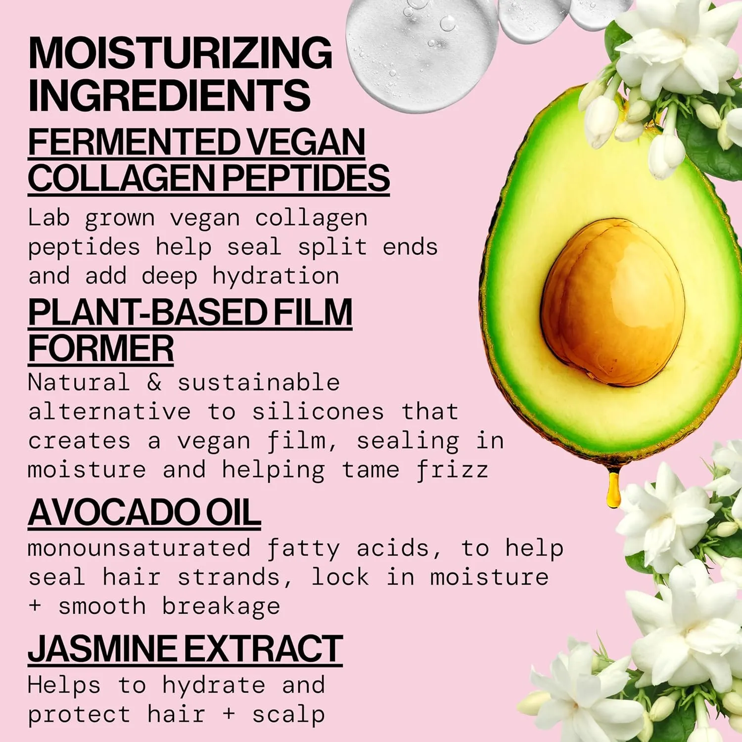 Pacifica Vegan Collagen Hydrating Shampoo & Conditioner Set – Moisturizing Hair Care for Dry Brittle Hair, Biotin & Avocado Oil for Strength & Shine, Thickening Clean Vegan Dermatologist Tested, 12 oz