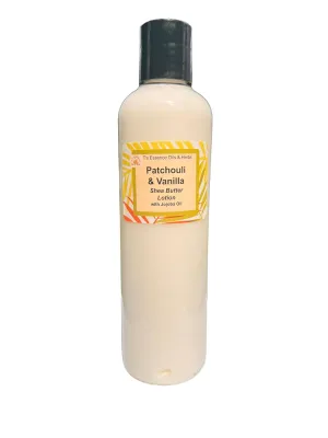 Patchouli & Vanilla Body Lotion - Shea Butter & Jojoba Oil, Ultra HydratingUltra Hydrating with Shea Butter and Jojoba Oil, Creamy Texture, 3 sizes (8oz.)