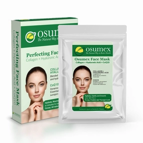 Perfecting Face Mask 5 Pack (New and Improved Formula) - Hydrating Collagen Face Masks, Moisturizing Face Mask, Sheet Face Masks, Anti Aging for Dry Skin, Sheet Masks Skincare