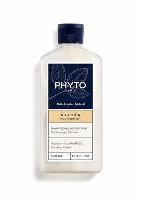 PHYTO PARIS NOURISHMENT Nourishing Shampoo with Jojoba Oil Sulfate Free for Dry Hair, Hydrating, Moisturizing Shampoo