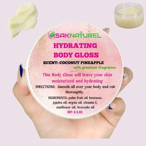 PICK A SCENT: BODY GLOSS Body Glaze Body Butter Donut, Body Glaze Donut, Body Drops Body Oil, Scent From Heaven, Moisturizer, Leaves Skin Soft And Radiant For Dry Skin (COCONUT PINEAPPLE)
