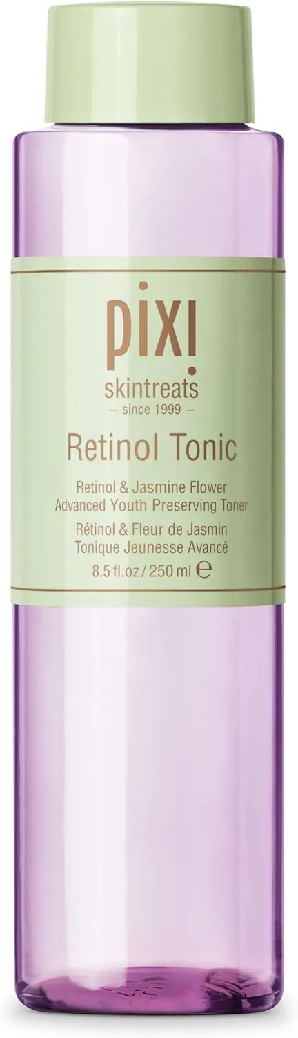 Pixi Retinol Tonic, Smoothing & Firming Facial Toner, Enhanced with Peptides to Boost Collagen Production, Alcohol-Free Daily Rejuvenating Toner, 250 ml / 8.5 fl oz