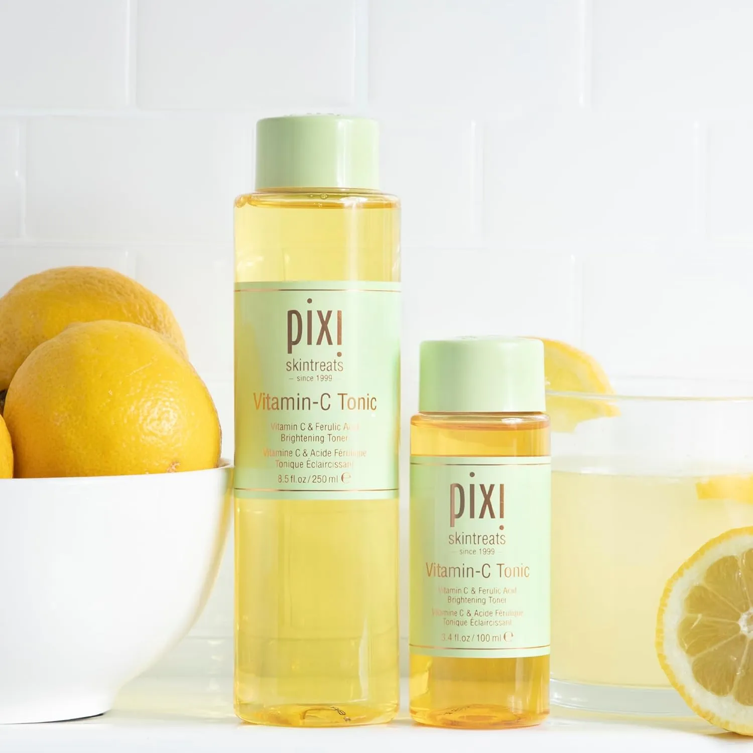 Pixi Vitamin-C Tonic,Brightening & Soothing Facial Toner, Boost Skin Luminosity, Infused with Vitamin-C & Ferulic Acid, Alcohol Free Daily Toner (250ml / 8,5 fl oz)