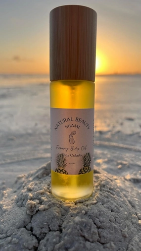 Piña Colada Firming Body Oil, Vegan Oil, Craft Cocktail Scent, Deeply Hydrating, Glowy, Moisturizing, Jojoba Oil, Coconut, Pineapple
