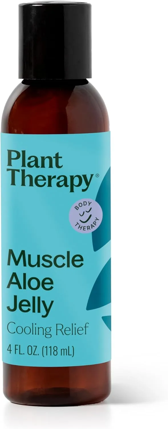 Plant Therapy Muscle Aloe Jelly 4 oz Aromatherapy Jelly, All Natural