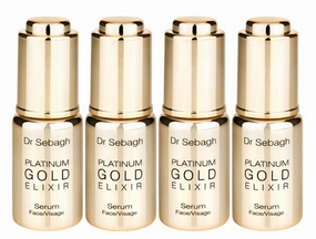 Platinum Gold Elixir Serum rejuvenating face serum 4x10ml