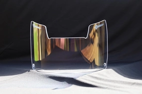 Precision Clear Revo Bronze Gold 2.0 Football Helmet Visor // Fits Kids, Youth & Adult Helmets // Eye Protection for Helmet and Facemask // Lightly Tinted Visor