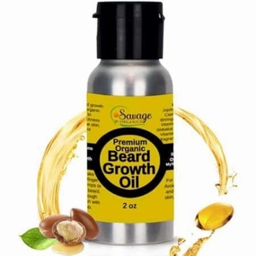 Premium Organic Beard Growth Oil: Nourishing Beard Growth Serum, Infused with All-Natural Organic Ingredients to Boost Beard Growth - 2 oz Bottle