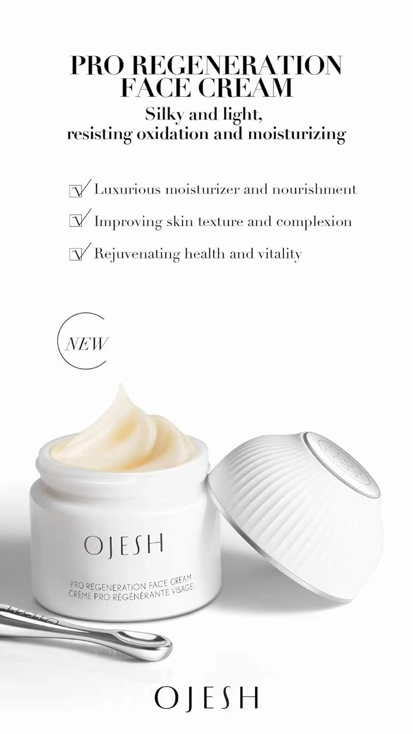 Pro Regeneration Face Cream(Soft) 1.7 OZ/50 ML Luxurious Moisturizer and Nourishment/Improving Skin Texture and Complexion/Rejuvenating Health and Vitality/Oily skin and combination