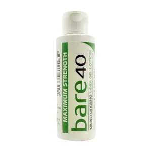 Professional Bare 40 Pro lotion with 40% Urea Cream for Dry, rough skin, Hydrating & Exfoliating Formula for Dry – Enriched with Tea Tree Oil, Aloe Vera & Jojoba Beads