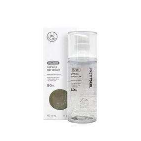 PS.PRETTYSKIN Capsule Bio Serum for Face - Boost Elasticity and Collagen - Hydrating and Anti-Aging Serum- Hyaluronic Acid, Collagen and Elastin 3.38fl.oz.(Collagen)