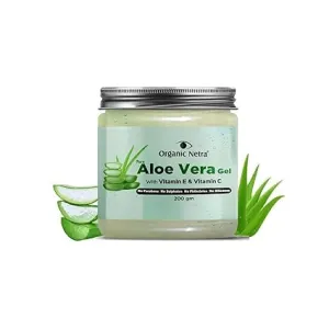 Pure Aloe Vera Gel with Vitamin C & E for Skin, Face and Hair | Helps to Repair and Smoothens Hair | Relax and Renew your Skin and Scalp |Paraben Free & Sulphate Free - 200 Gm