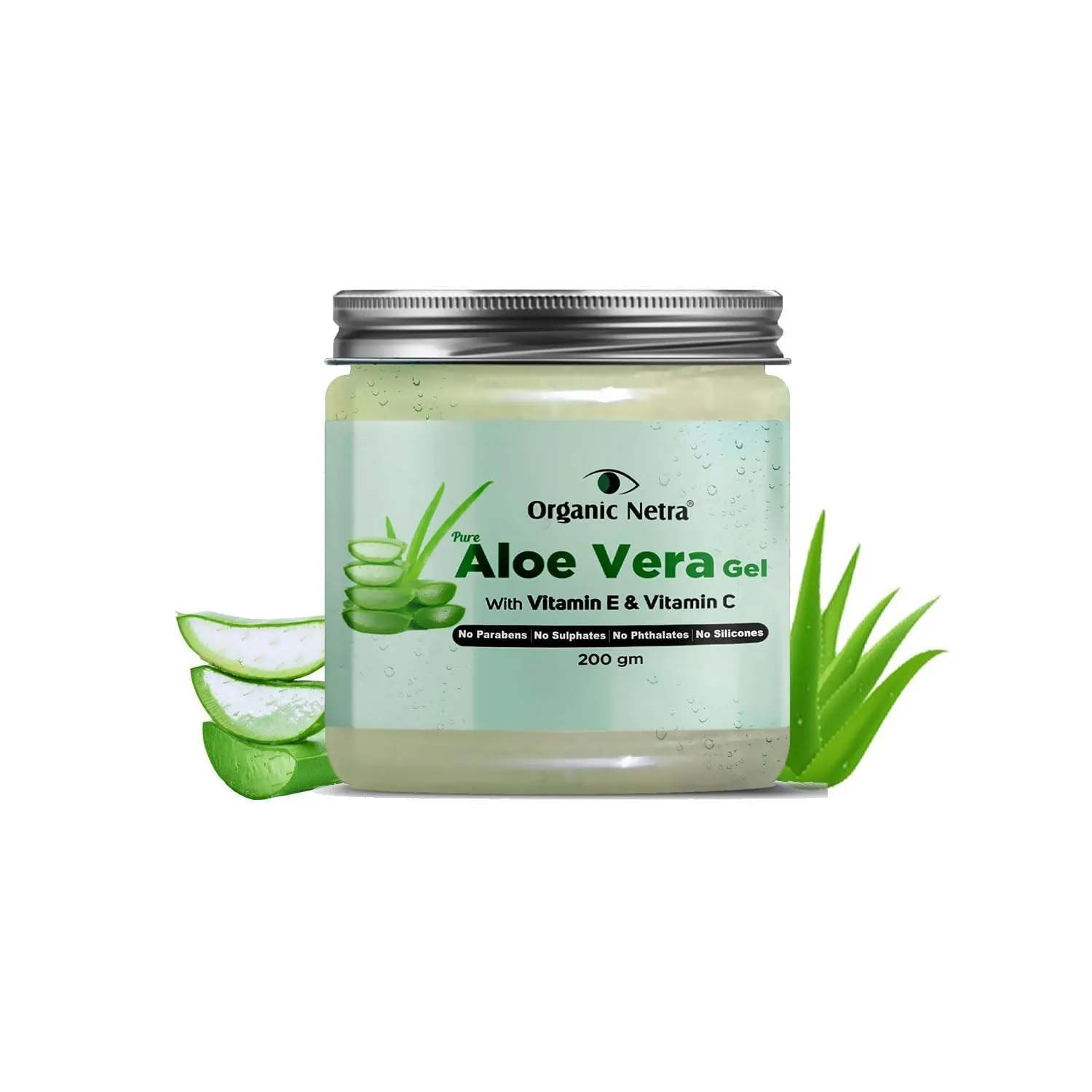 Pur.e Aloe Vera Gel with Vitamin C & E for Skin, Face and Hair | Helps to Repair and Smoothens Hair | Relax and Renew your Skin and Scalp |Paraben Free & Sulphate Free - 200 Gm