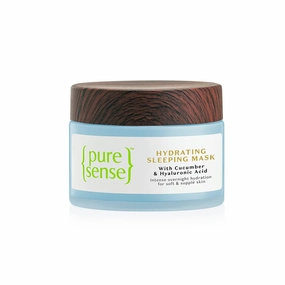 Pure-Sense Hydrating sleeping Mask with Hyaluronic Acid | Cucumber & Aloe Vera | Face Moisturizer & Night Cream for Women 50g