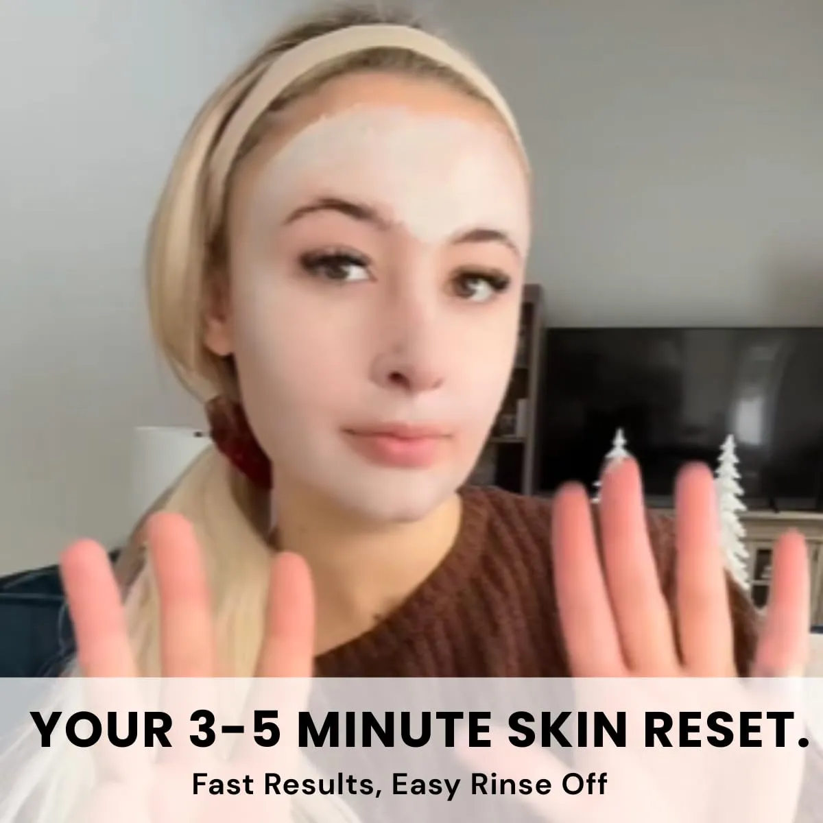 Radiance Revival Dead Sea Mud Mask Whipped Mineral Mask with Organic Evening Primrose, Jojoba, Rosehip and Flaxseed Oils, Hydrating Clay Mask for Smooth Glowing Skin, 8 oz