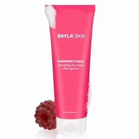 Raspberry Face Wash by Bay la Skin - Deep Cleanse & Hydrate with Hyaluronic Acid, Liquorice Extract, Suitable for All Skin Types, 100ml