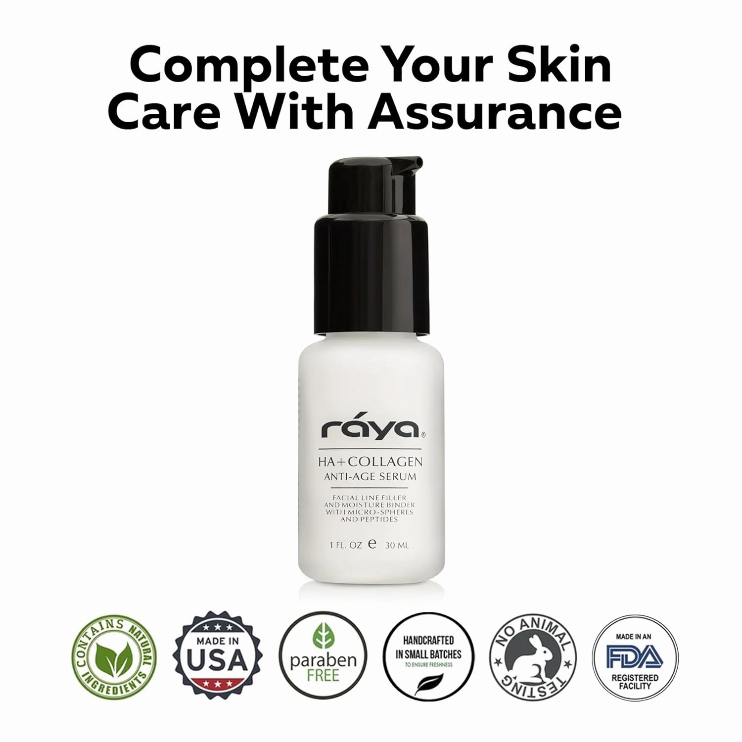 RAYA HA   Collagen Serum (502) | Premium Anti-Aging Serum for Face | Intensive Face Moisturize | Helps Reduce Age Lines and Wrinkles | Firms and Softens Skin for All Ages