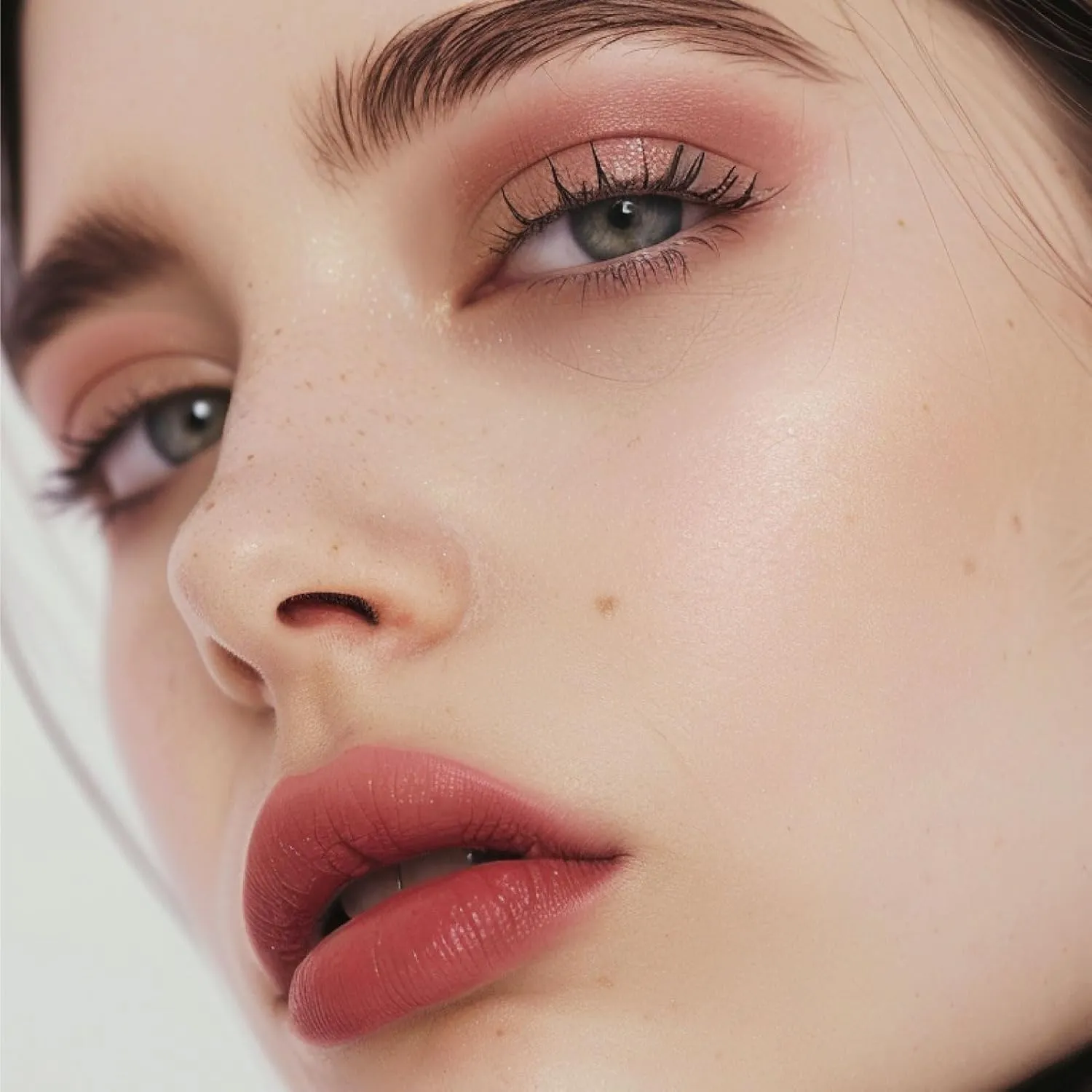READY TO SHINE Matte Vegan Lipstick with Creamy Satin Finish, Neutral Peach with Rose Tone Lip Color -CRUSH ON YOU (329-Now And Forever)