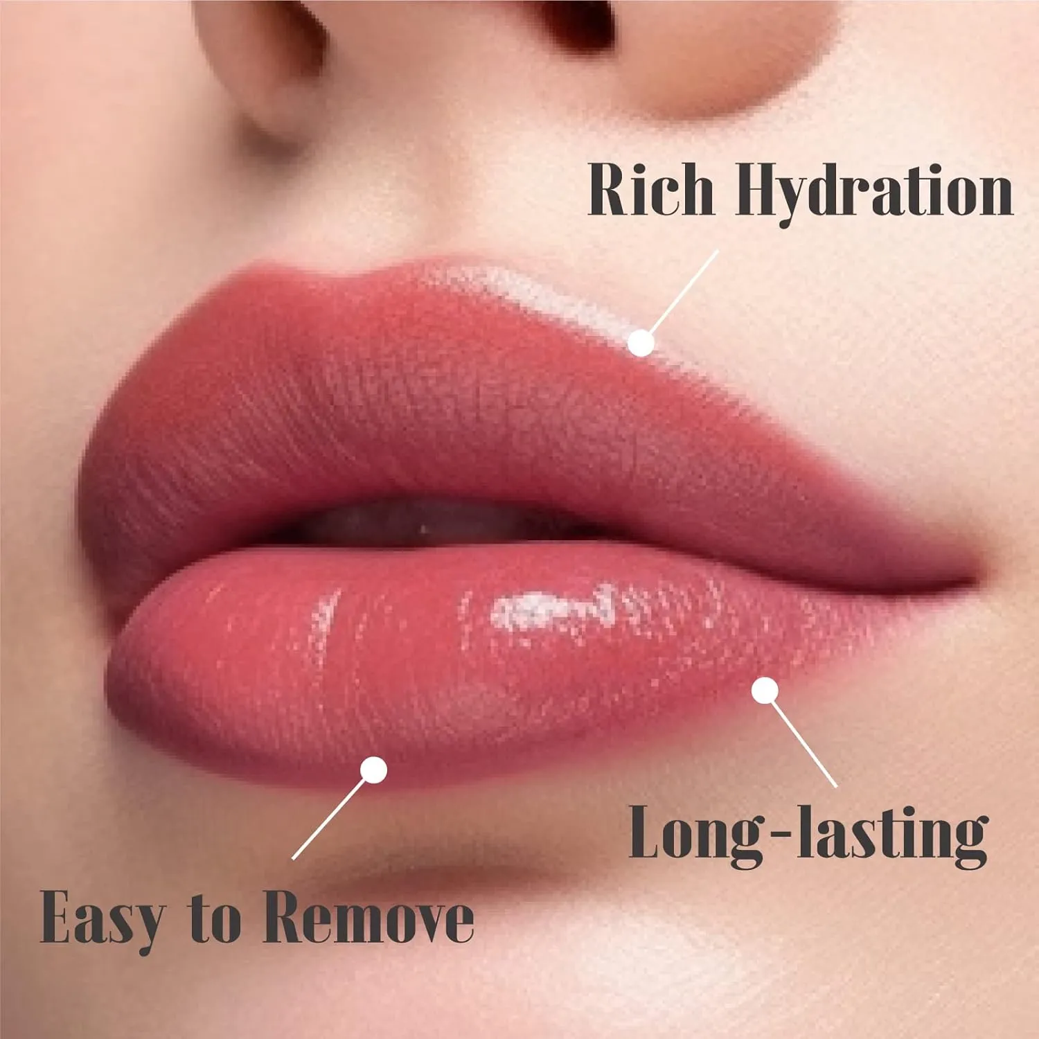 READY TO SHINE Matte Vegan Lipstick with Creamy Satin Finish, Neutral Peach with Rose Tone Lip Color -CRUSH ON YOU (329-Now And Forever)